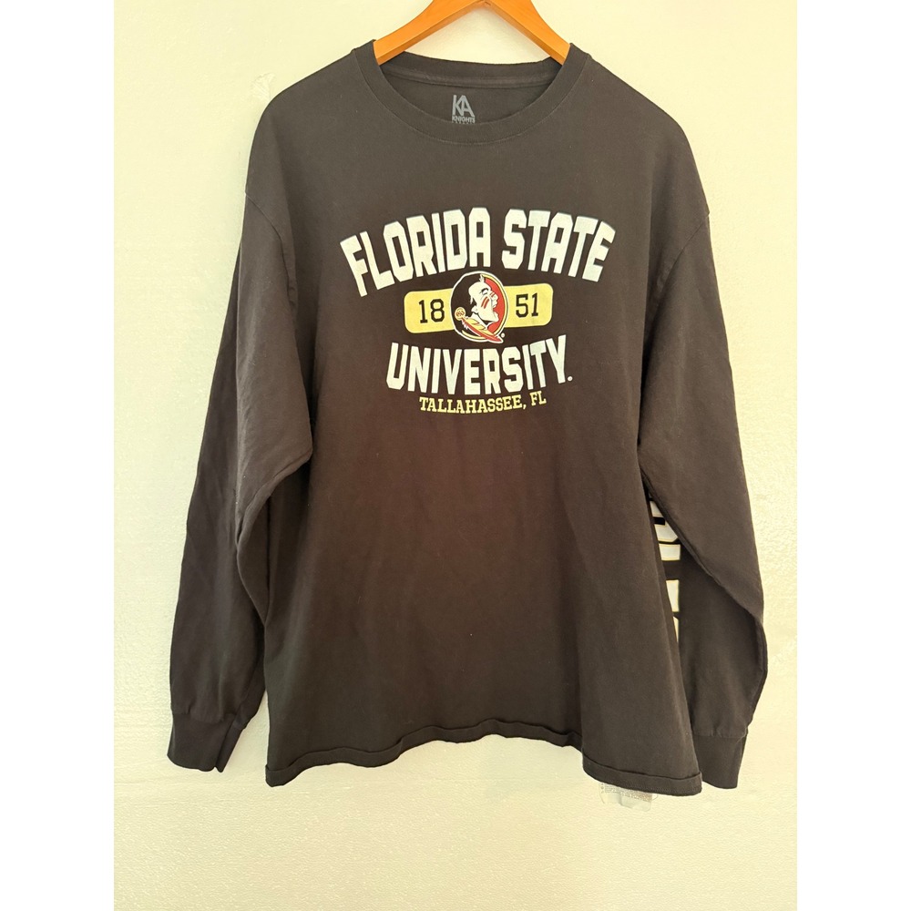Knights Apparel Florida State University Seminoles Long Sleeve Shirt Mens XL
